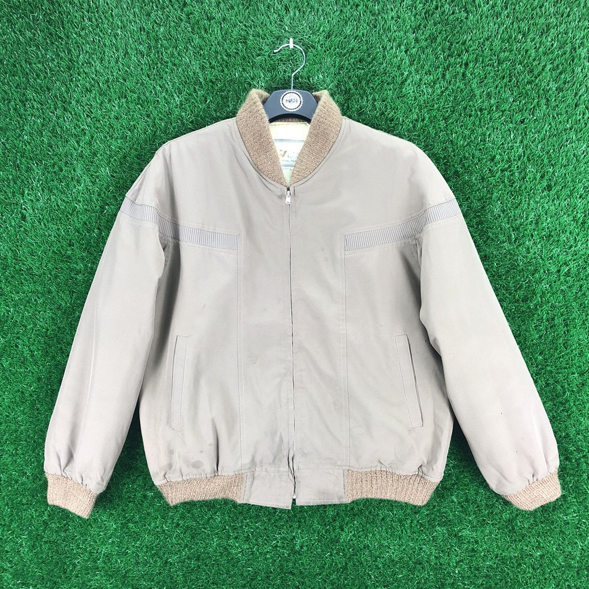 Japanese Brand Vintage 80's Bomber Style Ziper Jacket by VON Size US M / EU 48-50 / 2 - 1 Thumbnail
