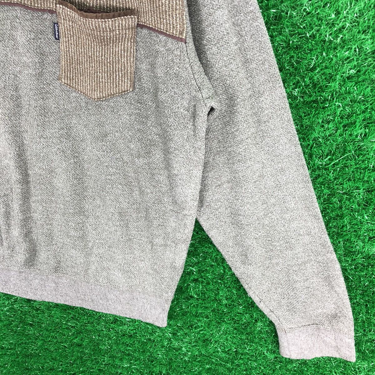 Golden Bear Vintage Knit Sweater V Neck Single Pocket by Golden Bear Size US L / EU 52-54 / 3 - 3 Thumbnail