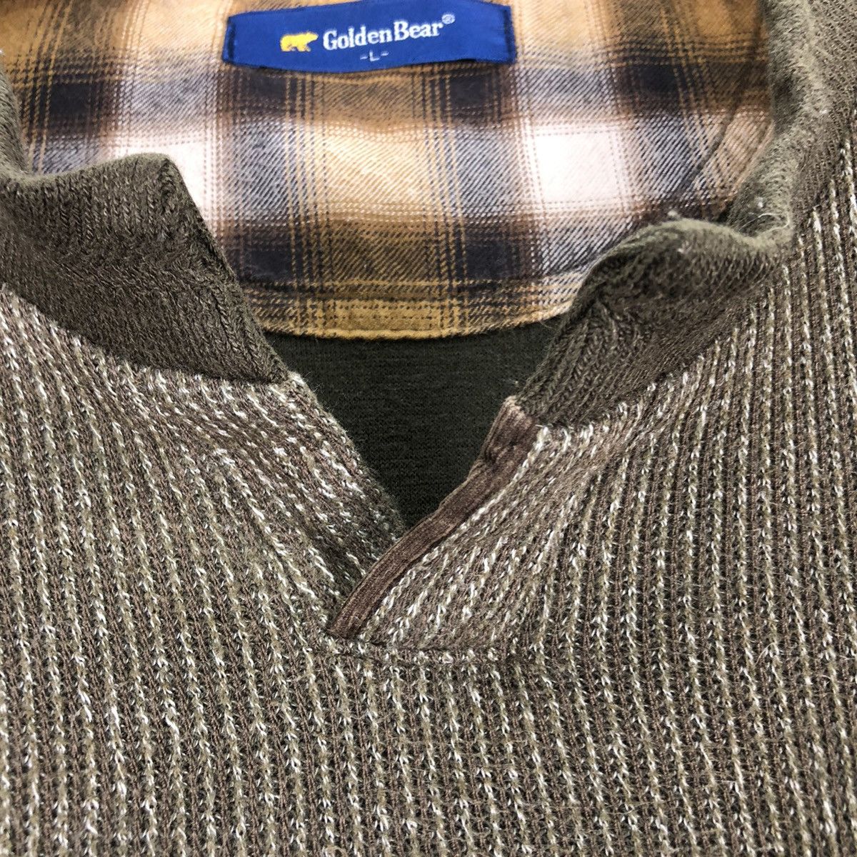 Golden Bear Vintage Knit Sweater V Neck Single Pocket by Golden Bear Size US L / EU 52-54 / 3 - 7 Thumbnail