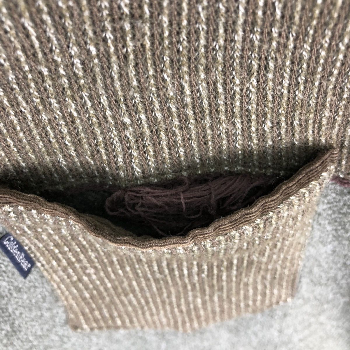 Golden Bear Vintage Knit Sweater V Neck Single Pocket by Golden Bear Size US L / EU 52-54 / 3 - 9 Thumbnail
