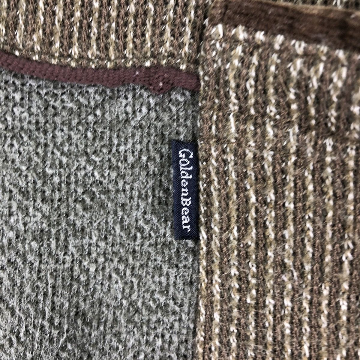 Golden Bear Vintage Knit Sweater V Neck Single Pocket by Golden Bear Size US L / EU 52-54 / 3 - 10 Thumbnail