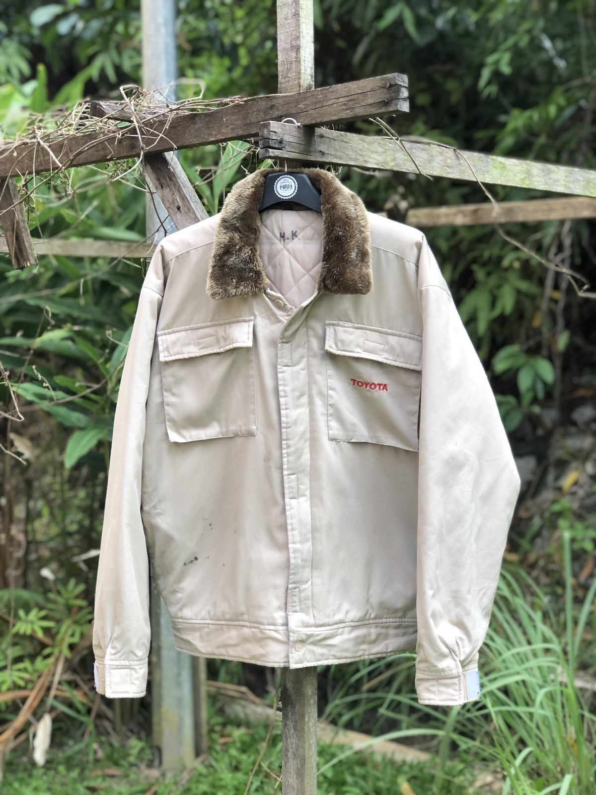 Uniform Wares Vintage 90's Toyota Work Zipper Jacket Quilter Puffer Lining Size US XL / EU 56 / 4 - 1 Thumbnail