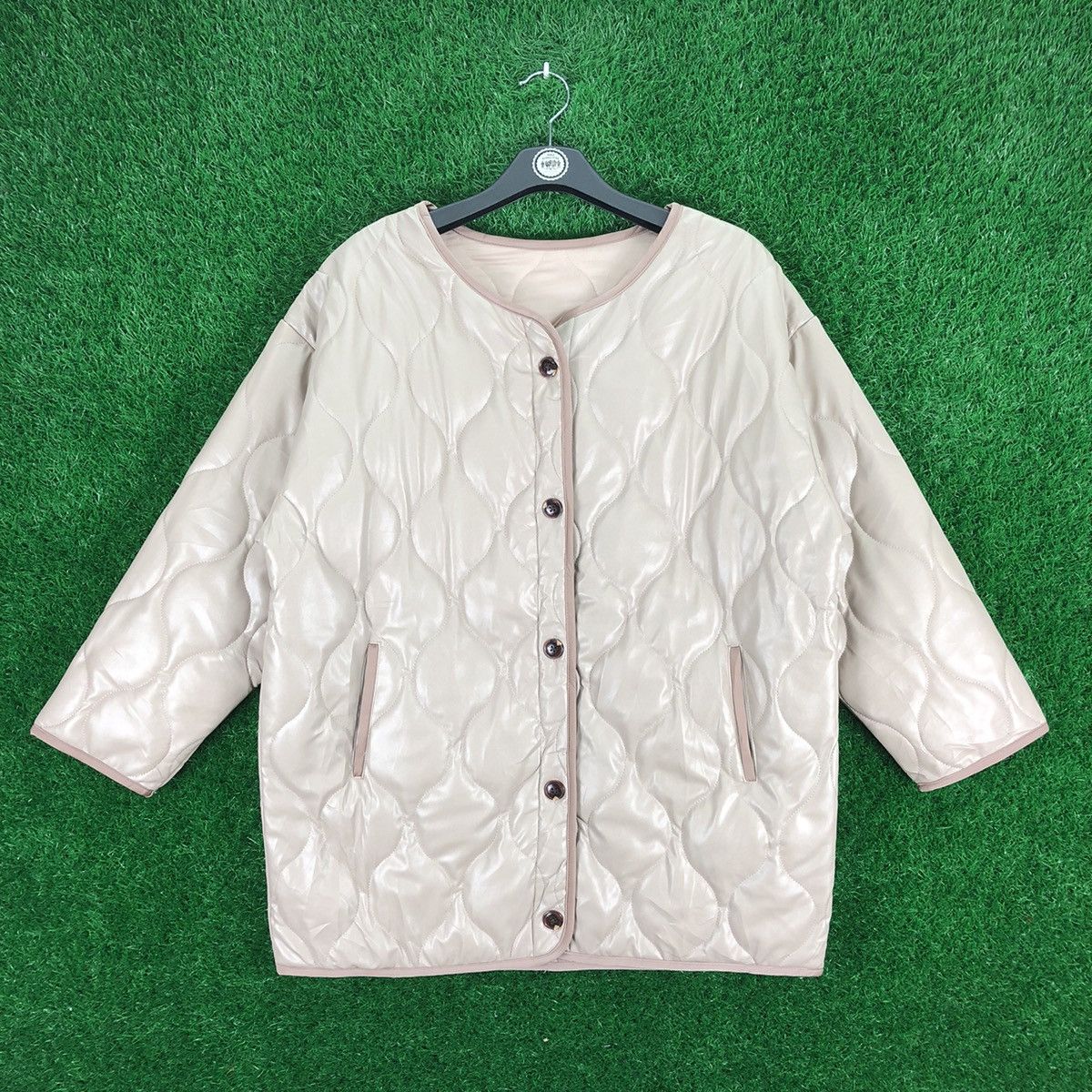 Japanese Brand Puffer Liner PU Leather Military Style by Olive des Olive Size US L / EU 52-54 / 3 - 1 Thumbnail