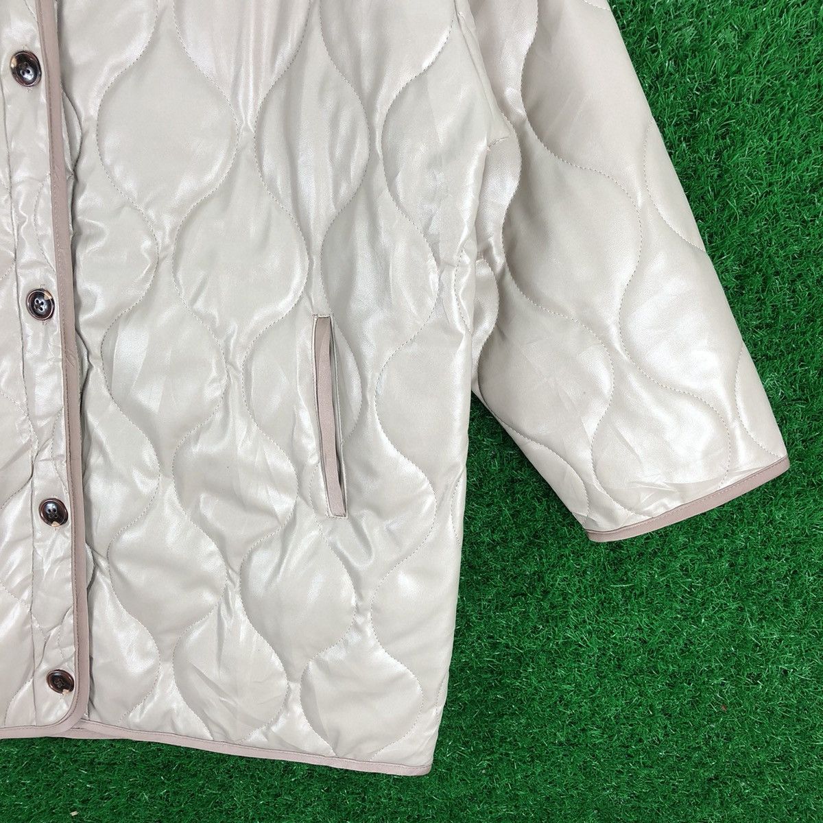 Japanese Brand Puffer Liner PU Leather Military Style by Olive des Olive Size US L / EU 52-54 / 3 - 3 Thumbnail