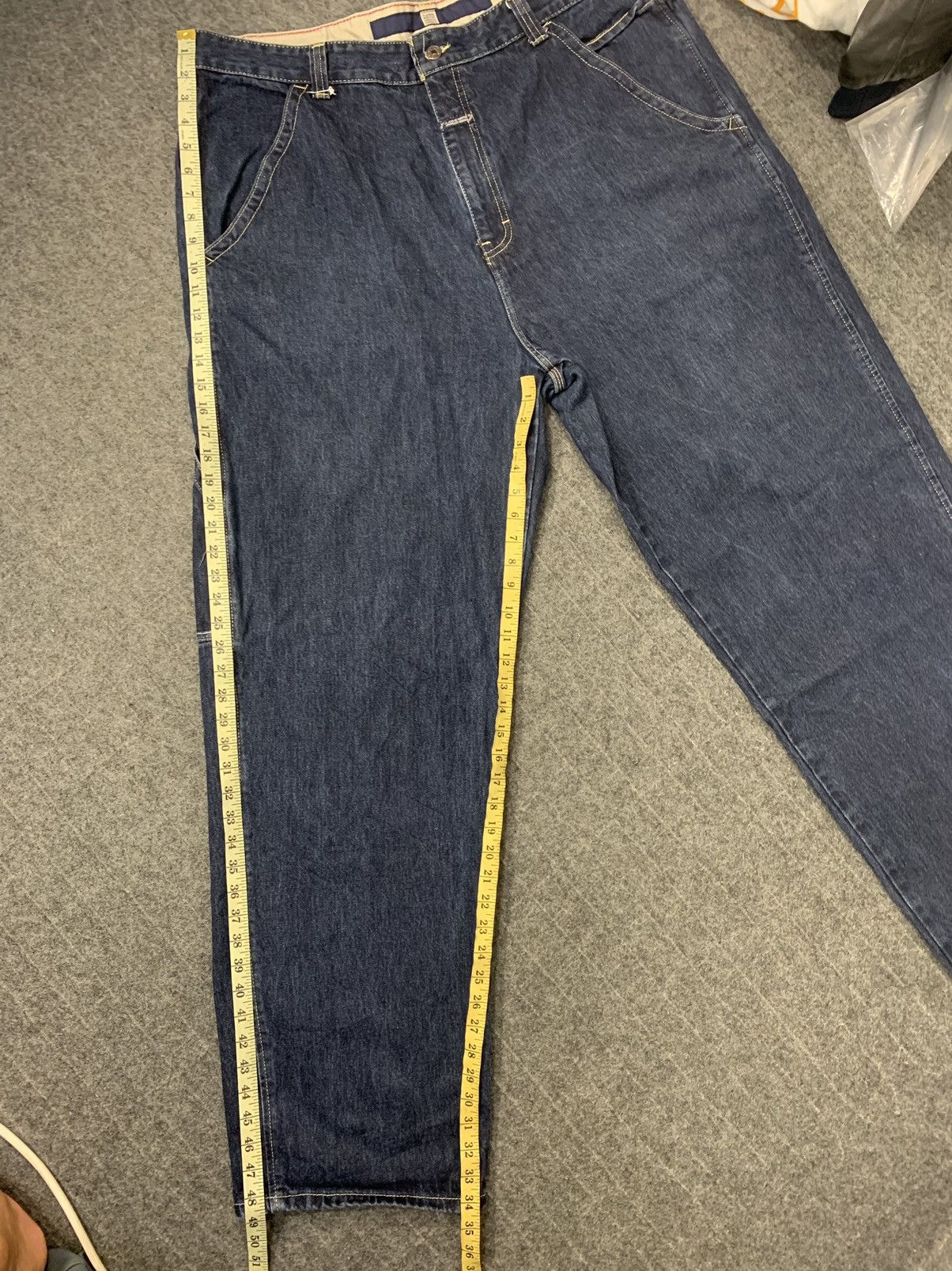 Marithe + Francois Girbaud Marithe Francois Girbaud Carpenter Indigo Denim Jeans Size US 42 / EU 58 - 12 Thumbnail