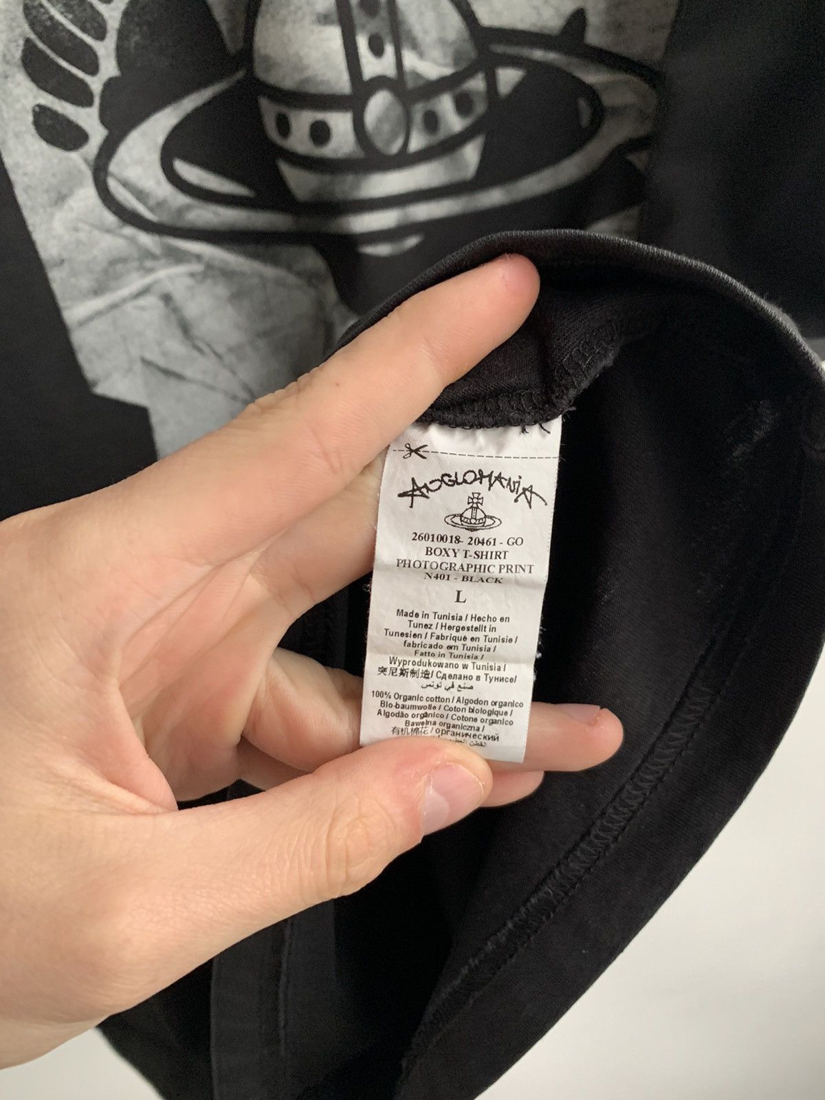 Vivienne Westwood Vivienne Westwood Chaos tee with big logo Size US L / EU 52-54 / 3 - 6 Thumbnail
