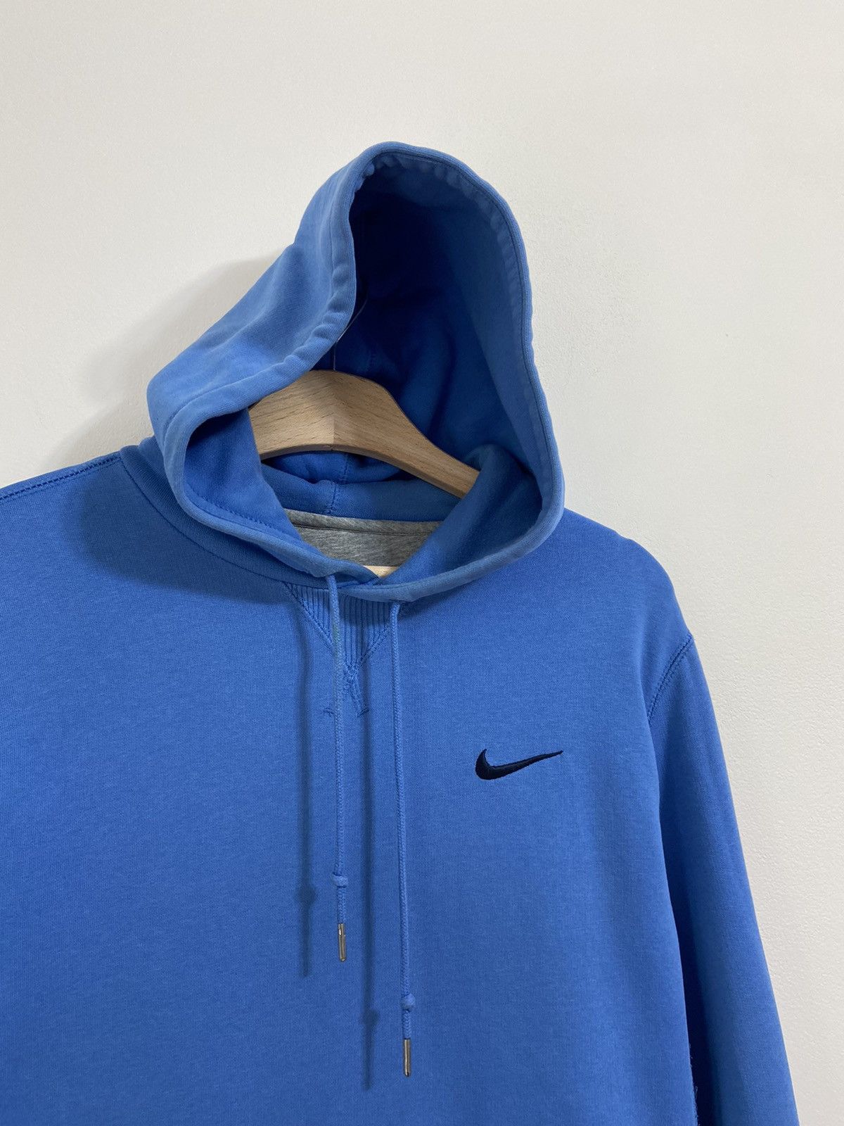 Vintage Nike Vintage Basic Hoodie Mini Swoosh Logo Size US M / EU 48-50 / 2 - 2 Thumbnail
