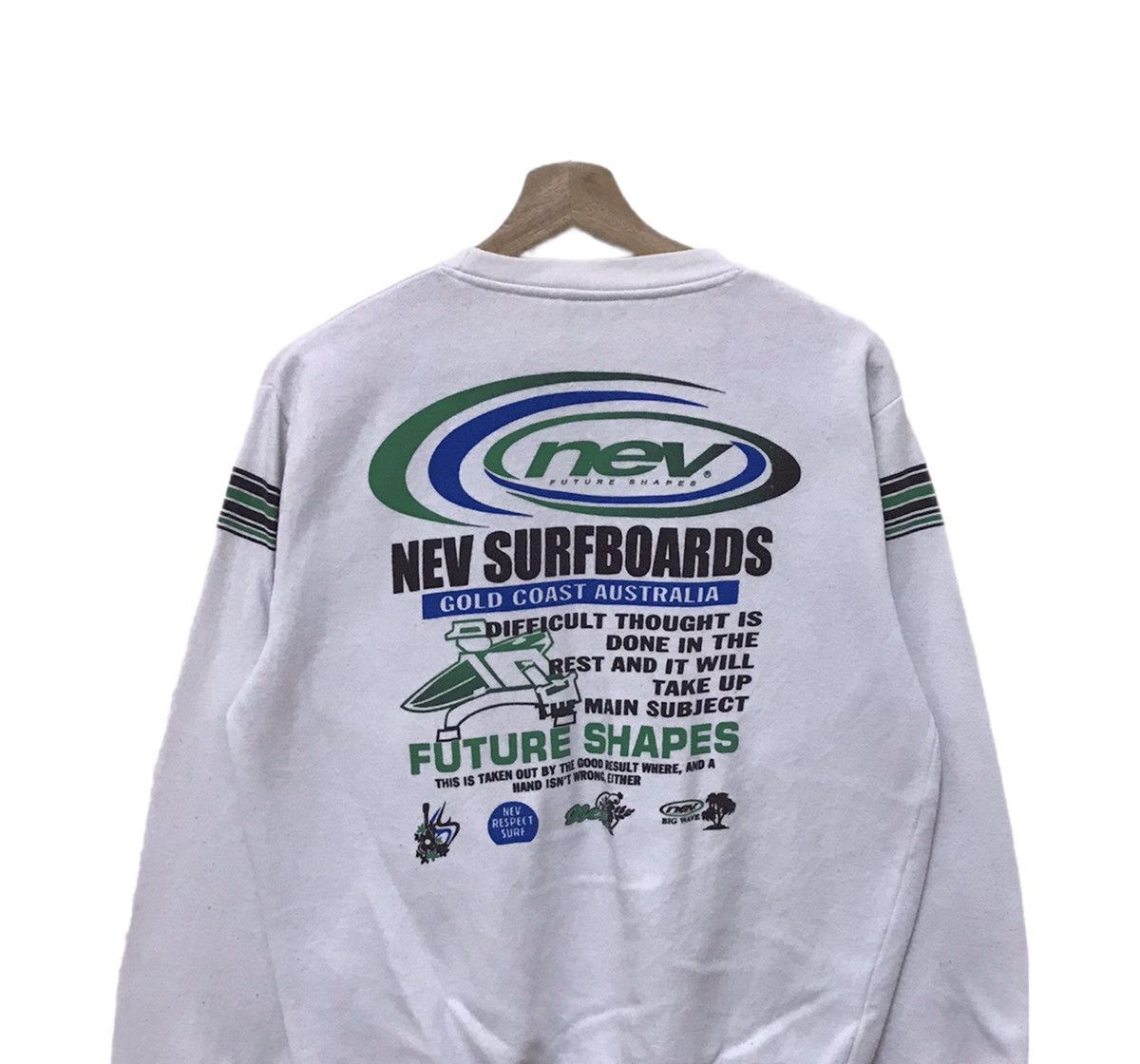 Vintage Vintage Nev Surfboards Sweatshirt Size US M / EU 48-50 / 2 - 2 Thumbnail