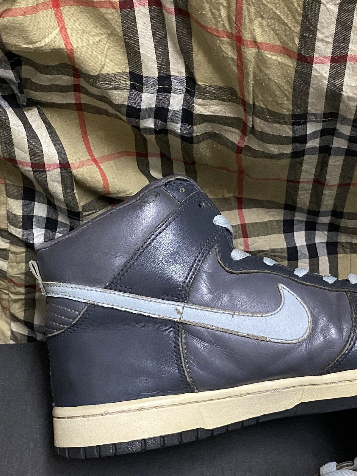 Nike Nike Dunk High Light Graphite Cloud Anthracite Rare 2003 Size US 9.5 / EU 42-43 - 9 Thumbnail