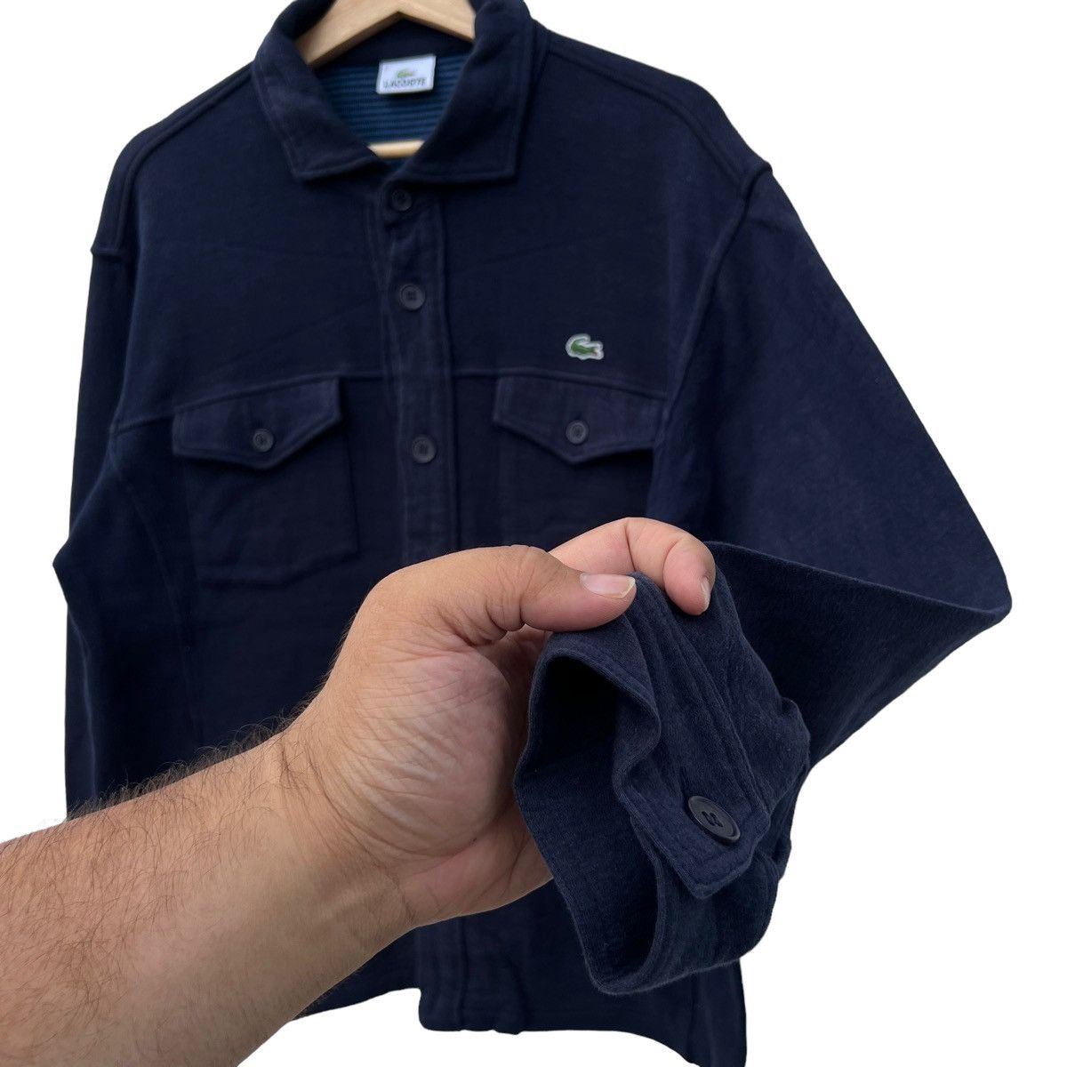 Japanese Brand VINTAGE LACOSTE JAPAN ICONIC CARGO JACKET MULTI POCKET Size US M / EU 48-50 / 2 - 5 Thumbnail
