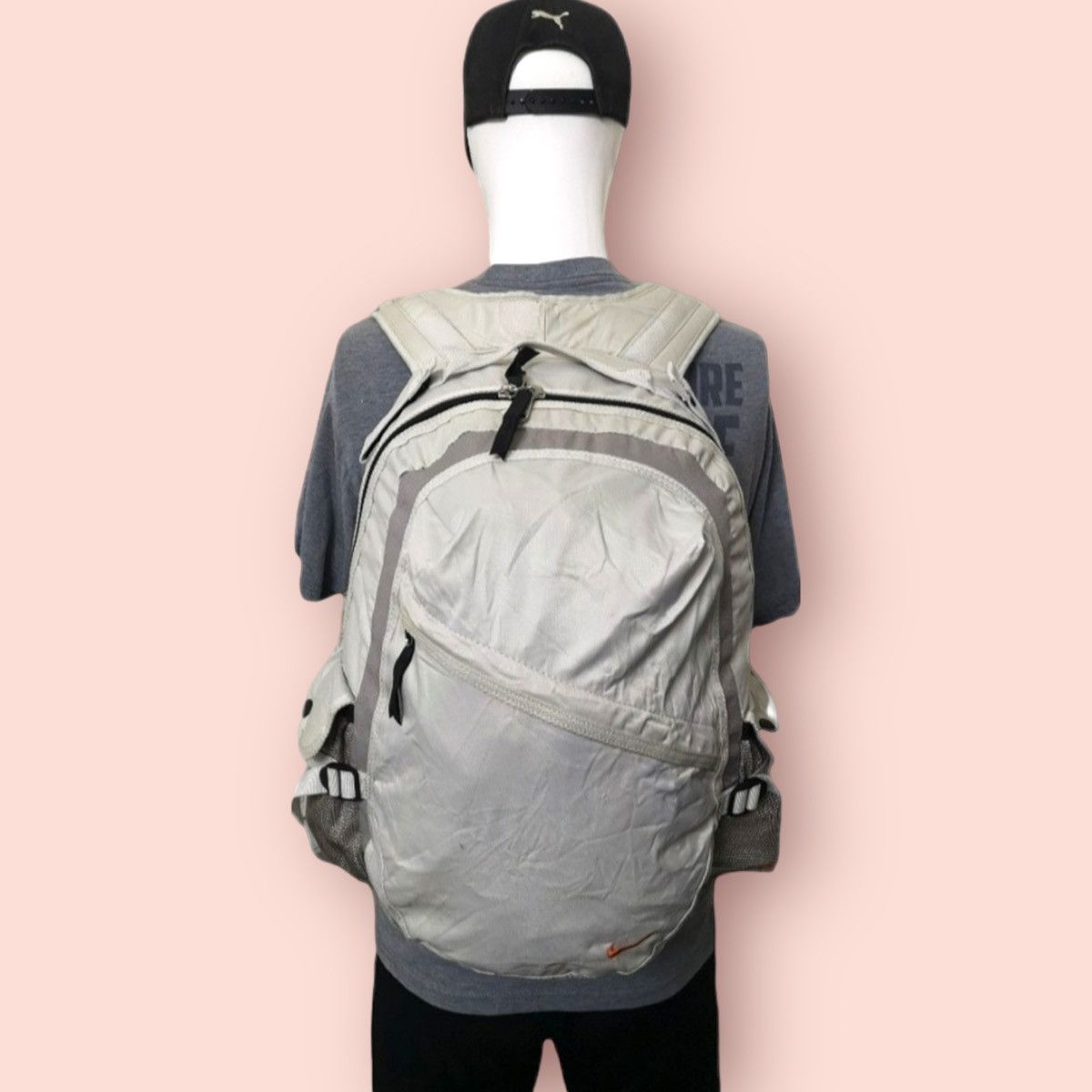 Nike VINTAGE NIKE ORANGE SWOOSH BACKPACK Size ONE SIZE - 1 Thumbnail