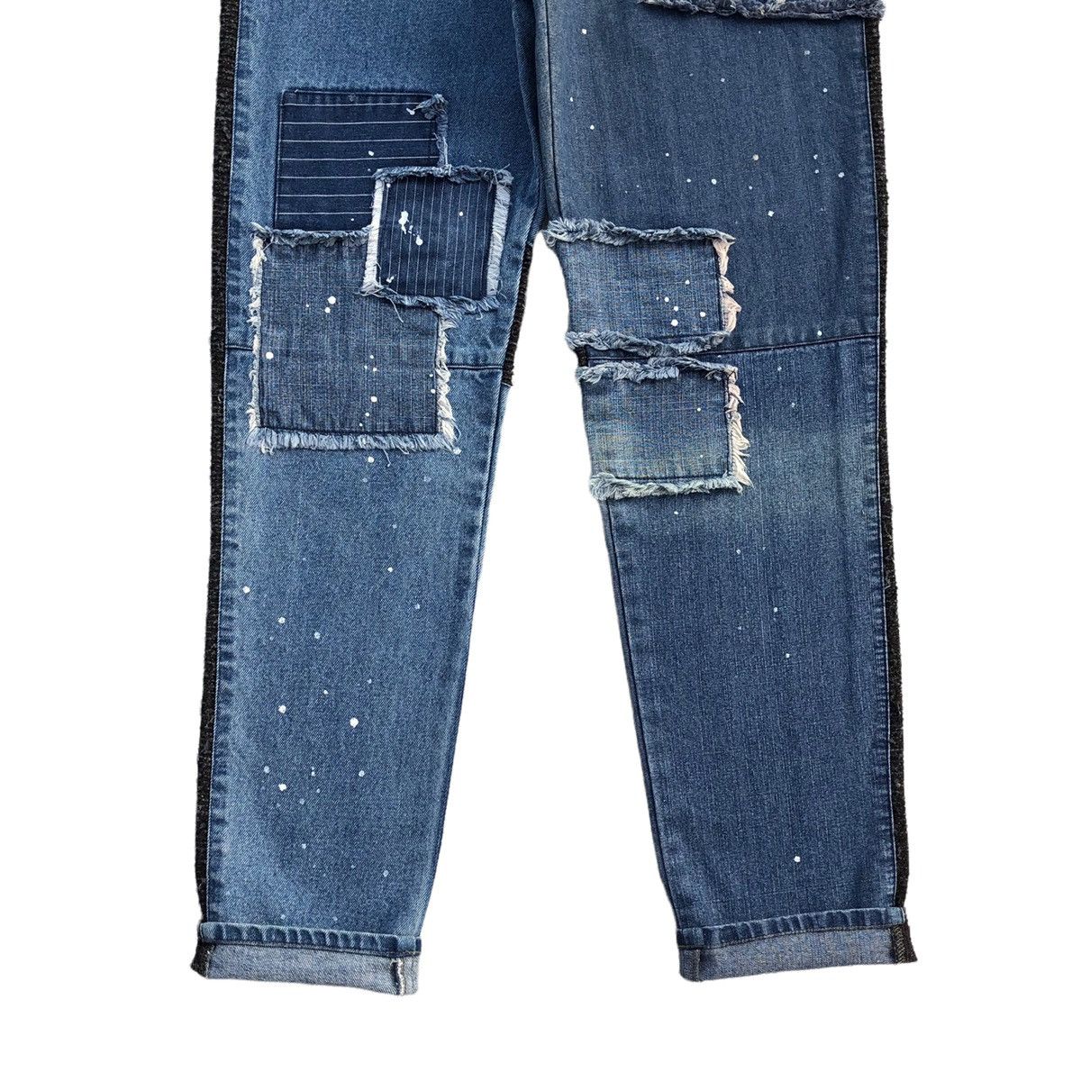 Japanese Brand Japanese Kohaku Drawstring Big Pocket Sided Patches Jeans Size US 34 / EU 50 - 8 Thumbnail