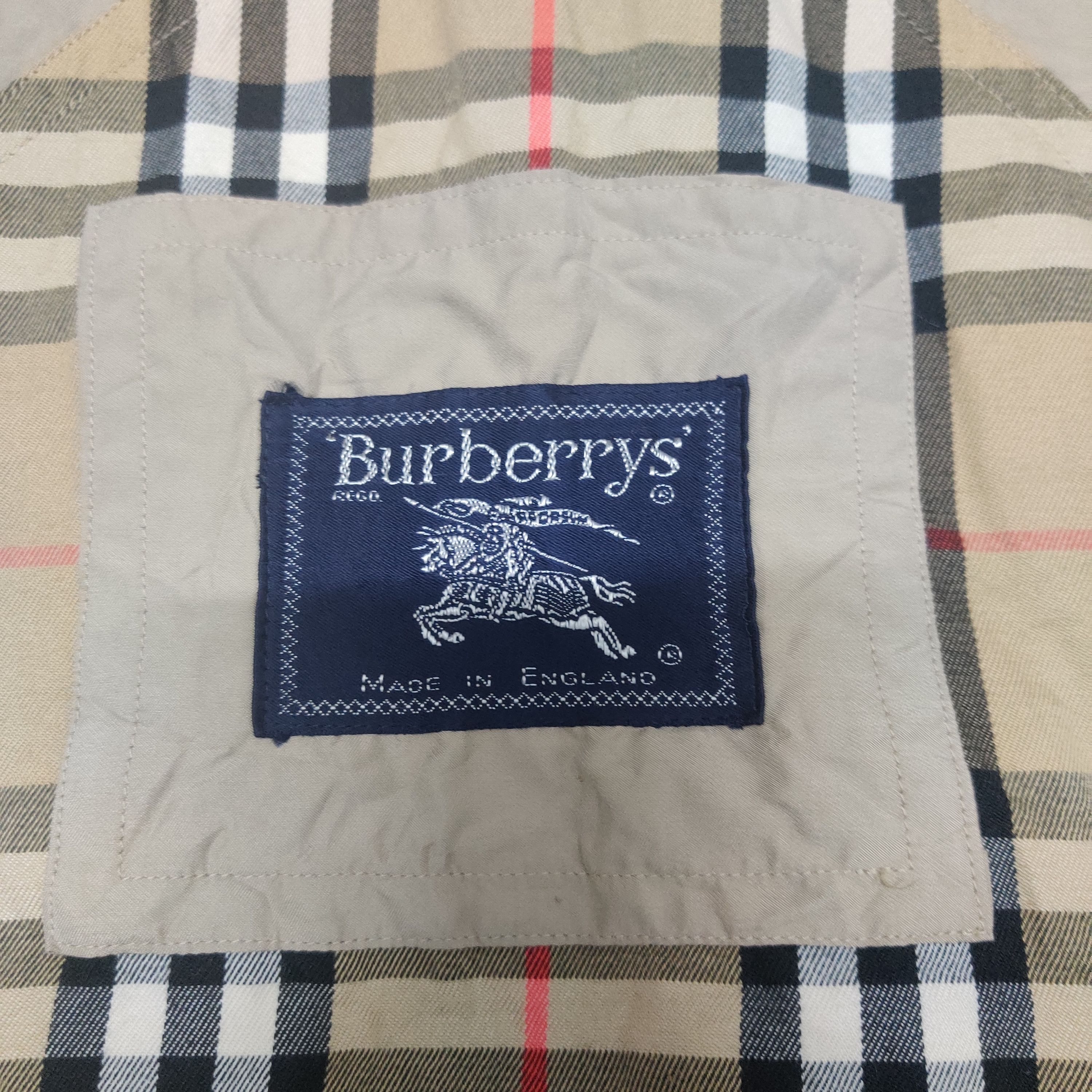 Burberry Vintage Burberry Nova Check Trench Coat Double Breasted Size US L / EU 52-54 / 3 - 8 Thumbnail