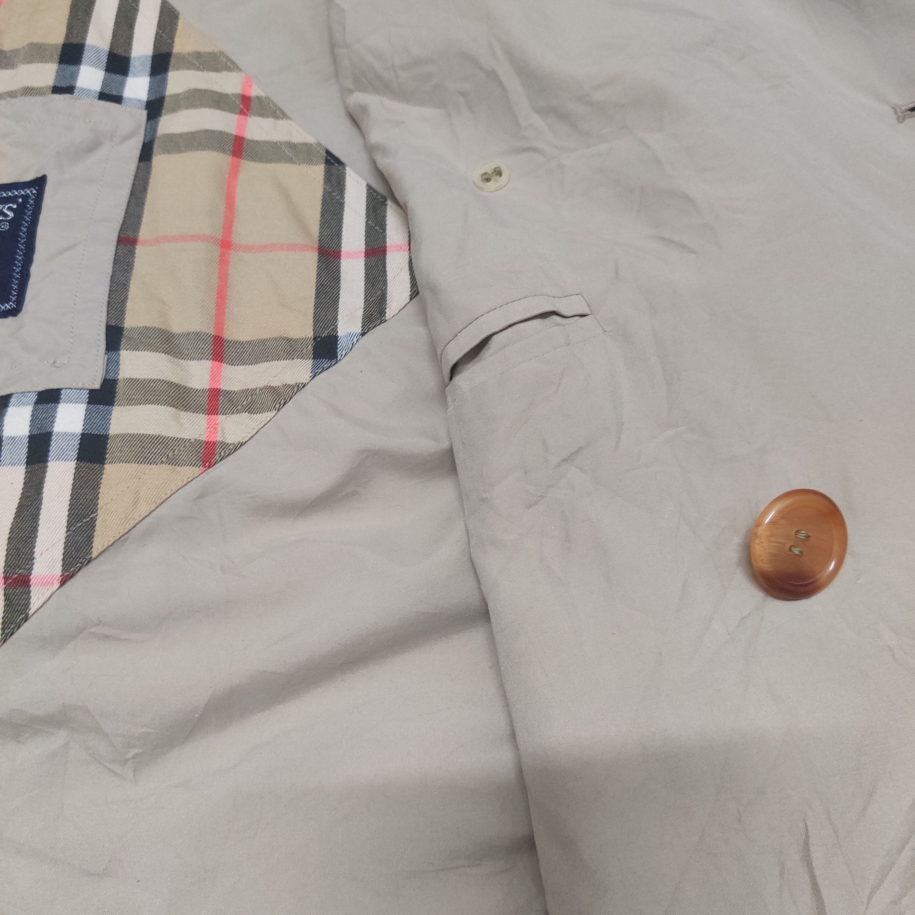 Burberry Vintage Burberry Nova Check Trench Coat Double Breasted Size US L / EU 52-54 / 3 - 7 Thumbnail