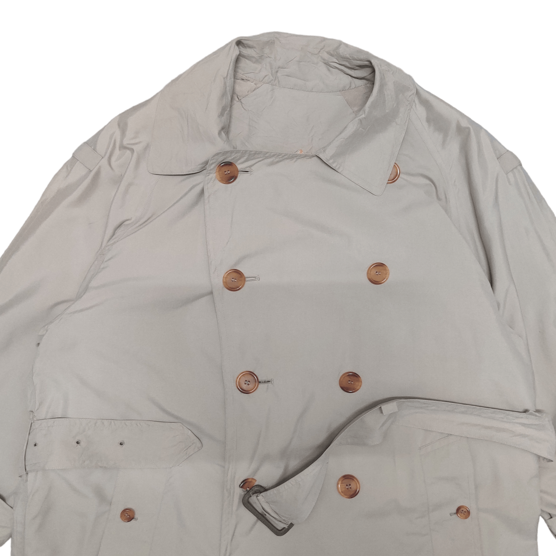 Burberry Vintage Burberry Nova Check Trench Coat Double Breasted Size US L / EU 52-54 / 3 - 2 Thumbnail