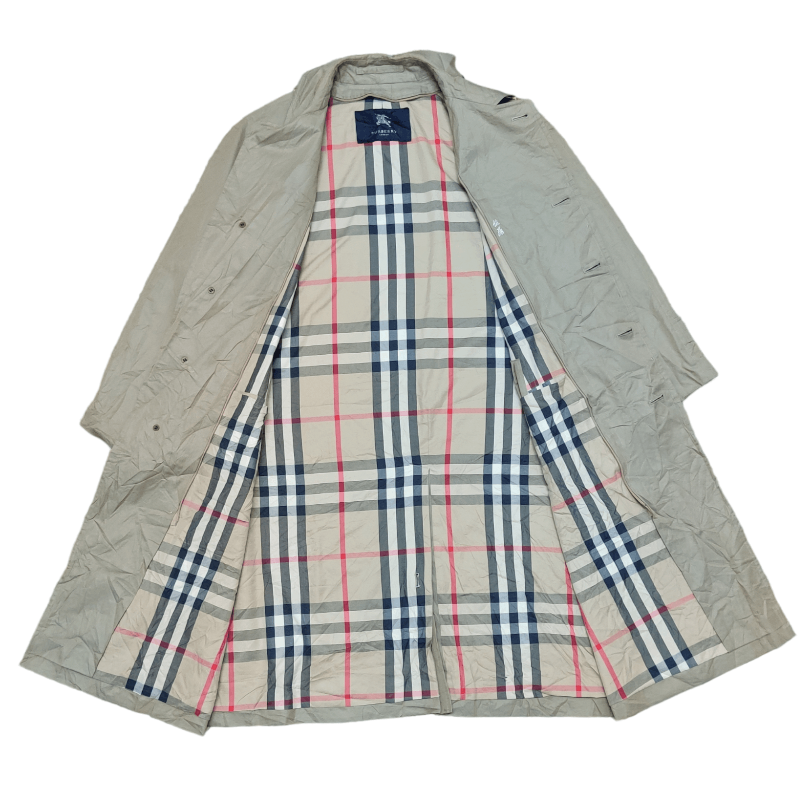 Burberry Vintage Burberry London Nova Check Trench Coat Size US M / EU 48-50 / 2 - 8 Thumbnail