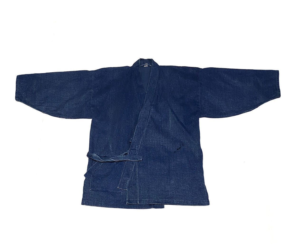Japanese Brand One Set Kimono Kendo Denim (Jacket + Pant) Size US M / EU 48-50 / 2 - 3 Thumbnail