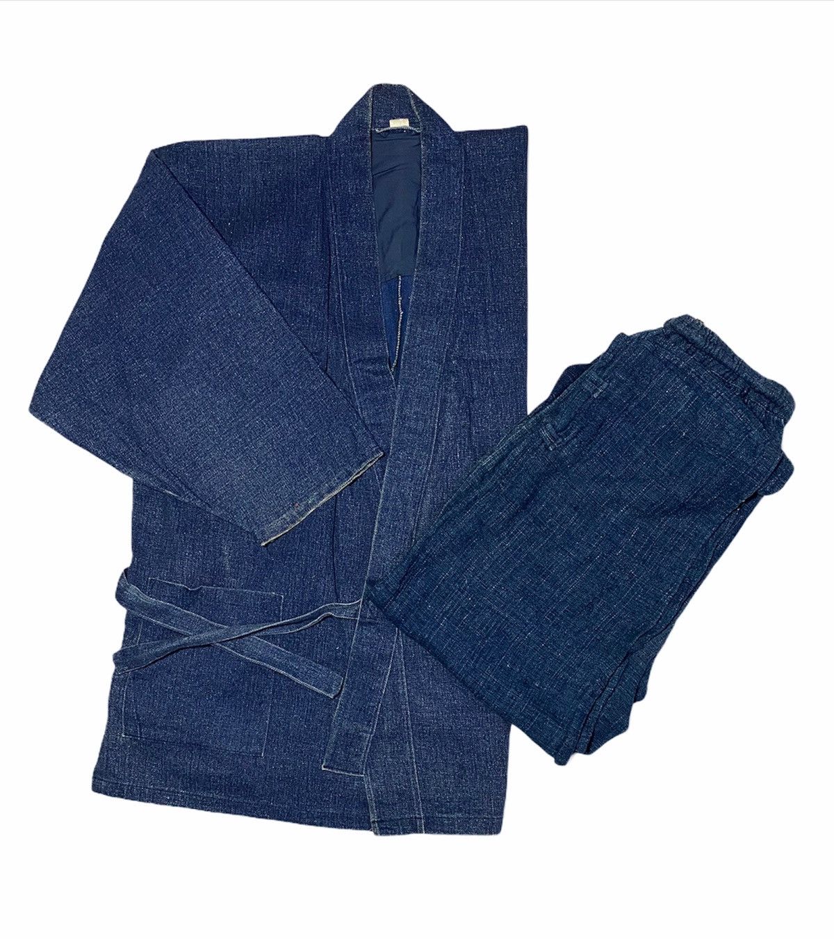 Japanese Brand One Set Kimono Kendo Denim (Jacket + Pant) Size US M / EU 48-50 / 2 - 1 Thumbnail