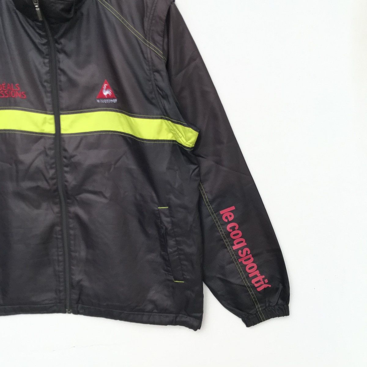 Le Coq Sportif × Vintage Vintage Lecoq Sportif Jacket Small Logo Spell Out Size US L / EU 52-54 / 3 - 2 Thumbnail