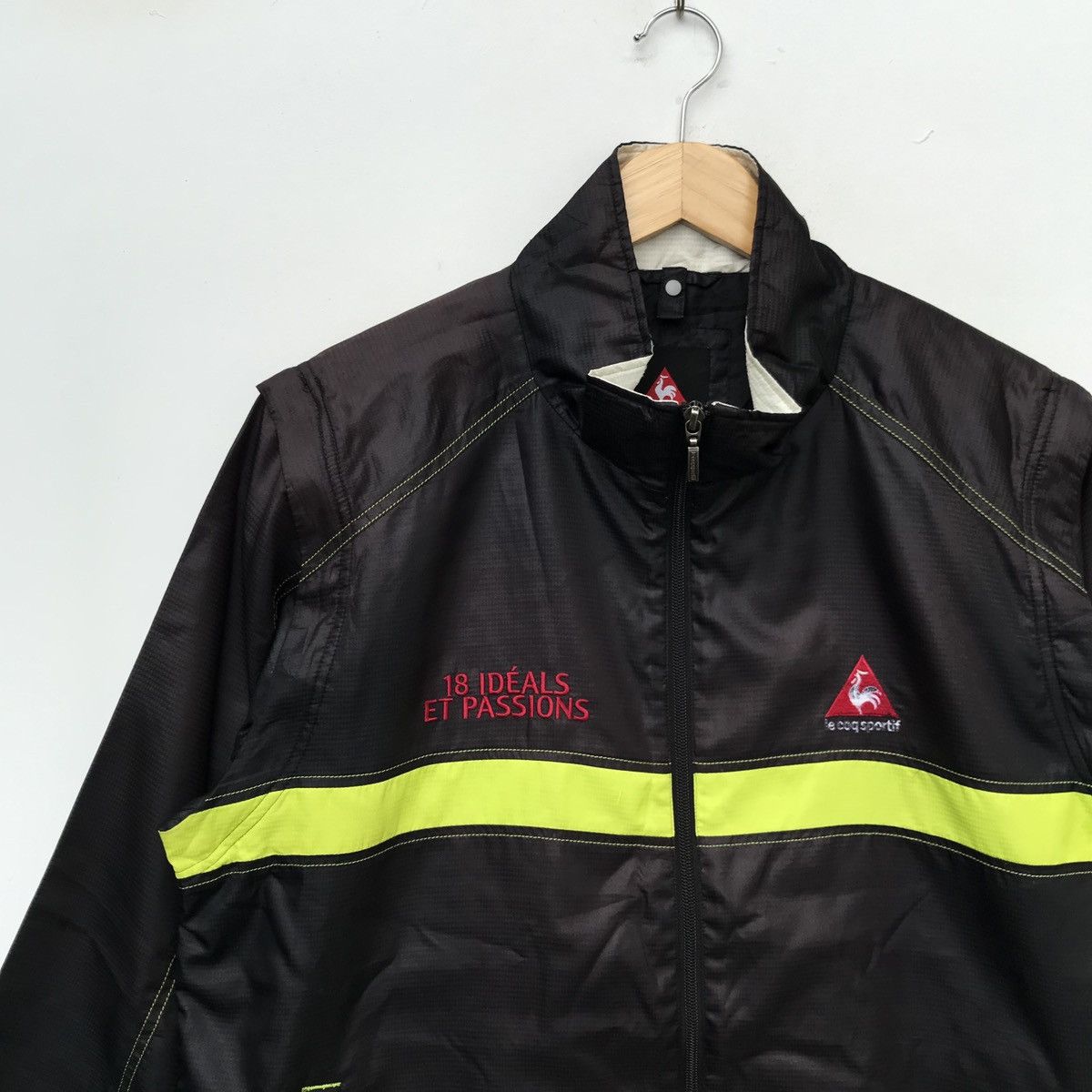 Le Coq Sportif × Vintage Vintage Lecoq Sportif Jacket Small Logo Spell Out Size US L / EU 52-54 / 3 - 3 Thumbnail