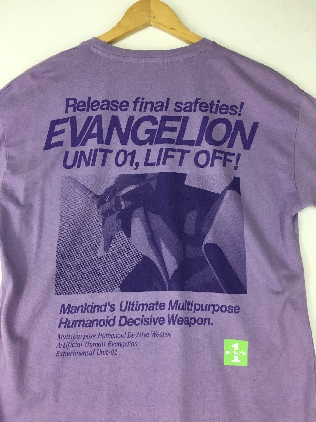 Anime × Cartoon Network × Japanese Brand Rare Anime Neon Genesis Evangelion Manga Series Tshirt Size US L / EU 52-54 / 3 - 5 Thumbnail