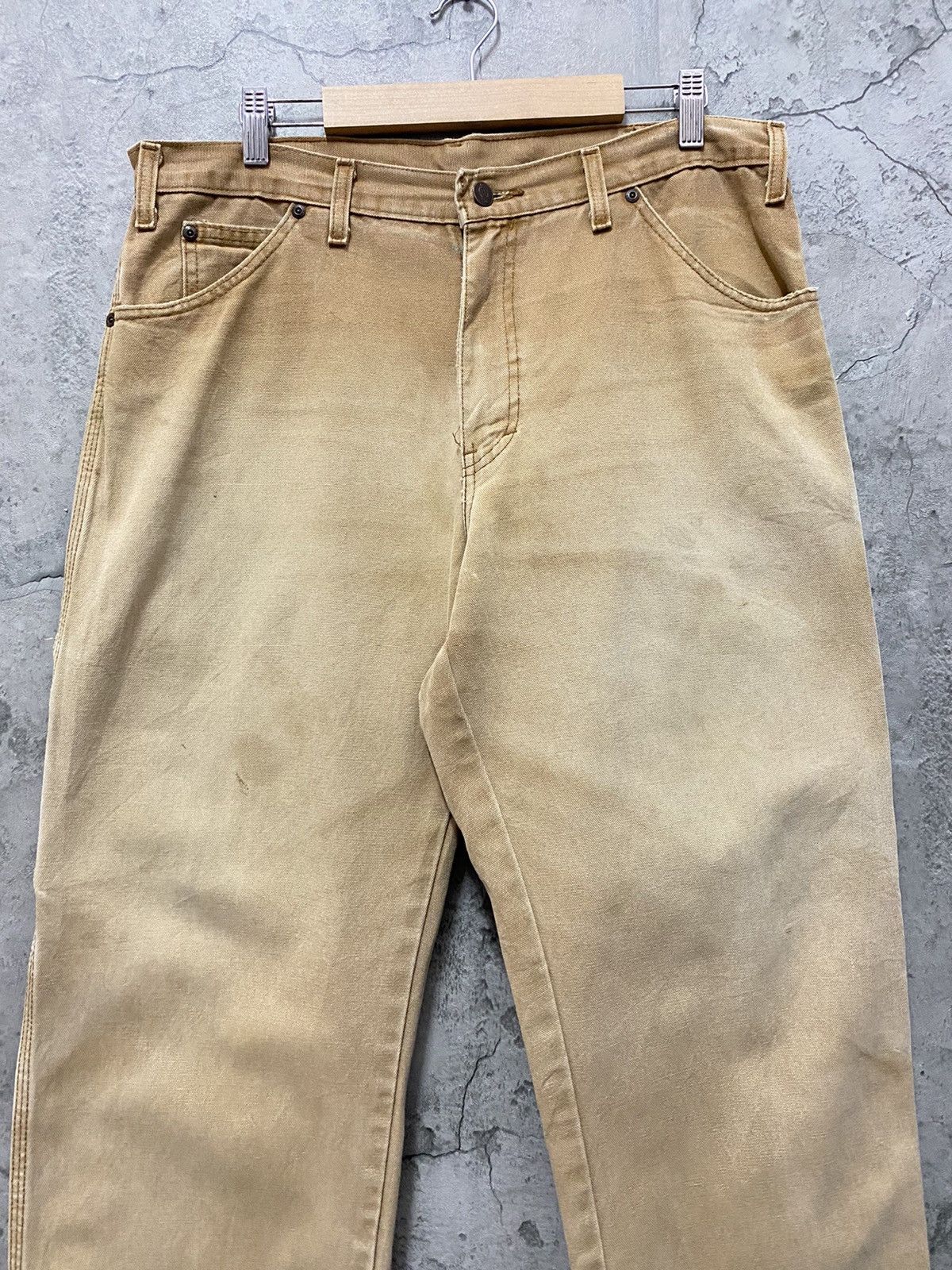 Dickies × Vintage Vintage 90’s Dickies Carpenter Sun faded Loose Fit Pants Size US 34 / EU 50 - 8 Thumbnail