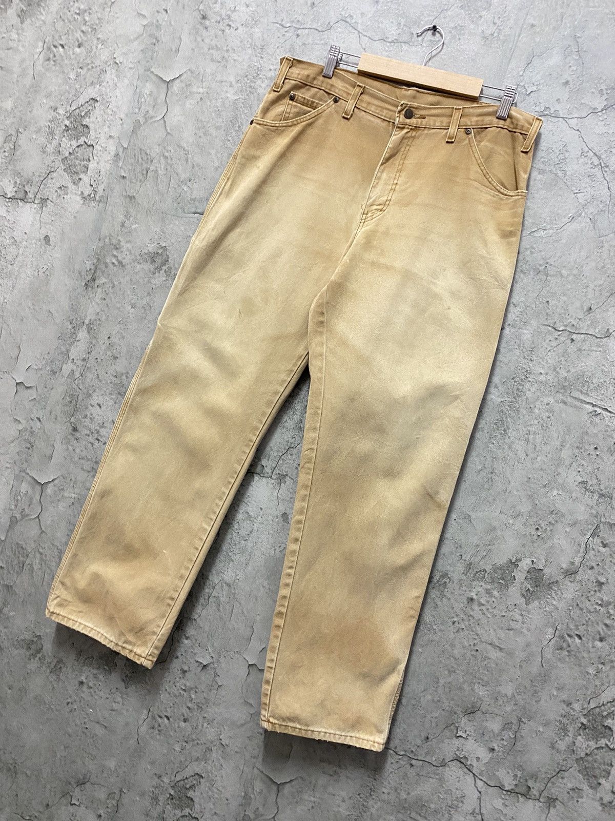 Dickies × Vintage Vintage 90’s Dickies Carpenter Sun faded Loose Fit Pants Size US 34 / EU 50 - 7 Thumbnail