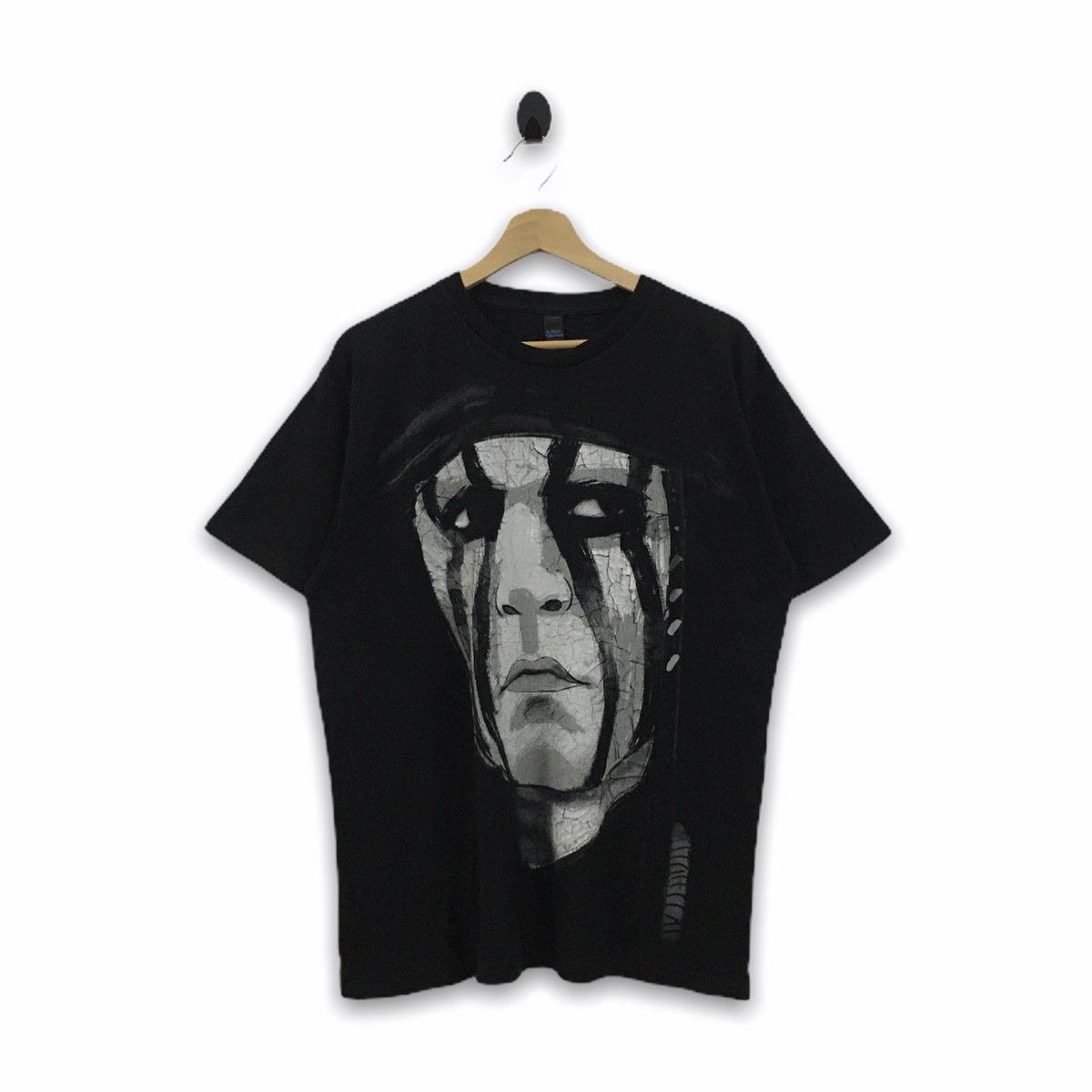 Disney Rare Movie Lone Ranger Johnny Depp Big Face Print Tshirt Size US L / EU 52-54 / 3 - 1 Thumbnail