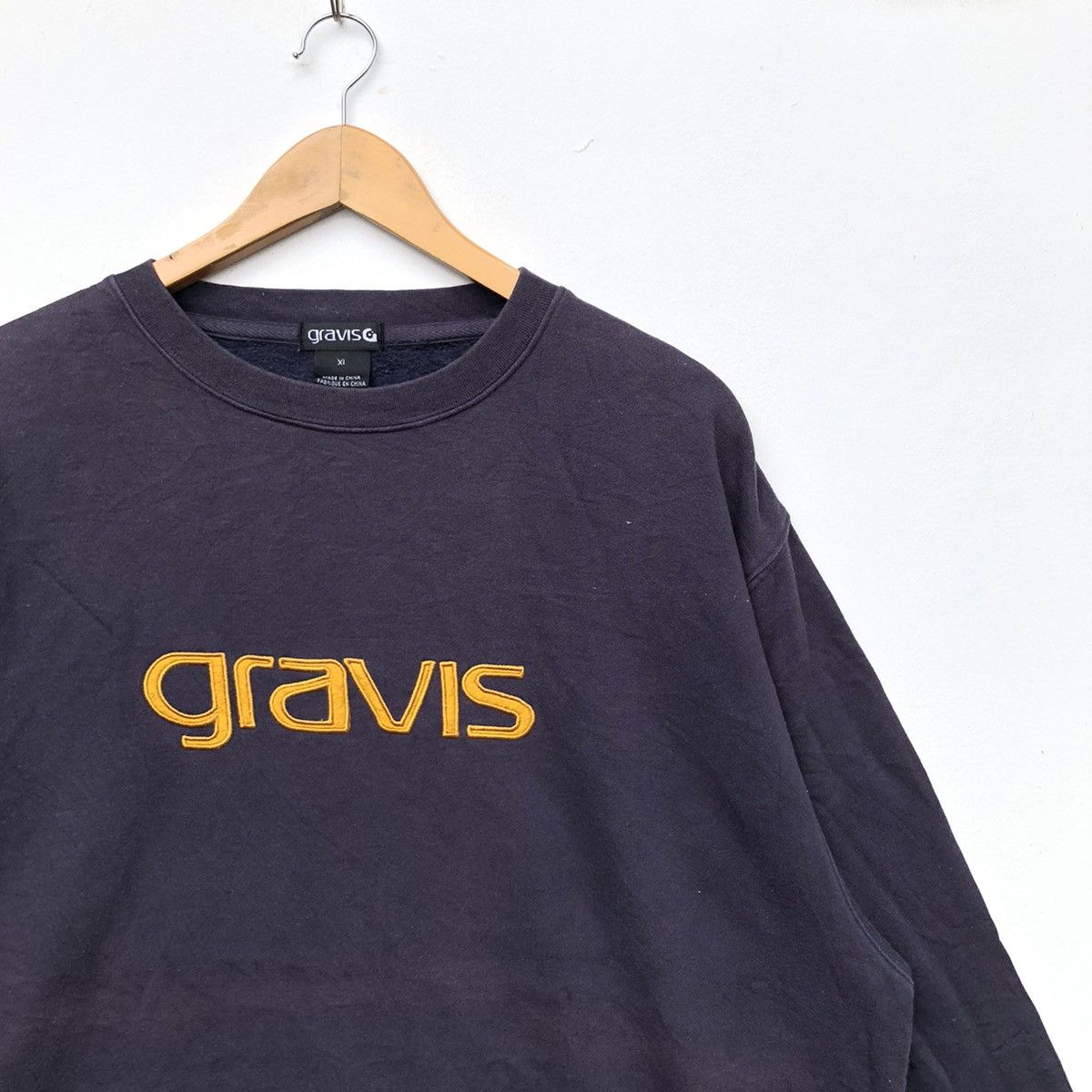 Gravis × Japanese Brand × Vintage 90s Gravis Skateboards Mens Spell Out Faded Baggy Size US XL / EU 56 / 4 - 2 Thumbnail
