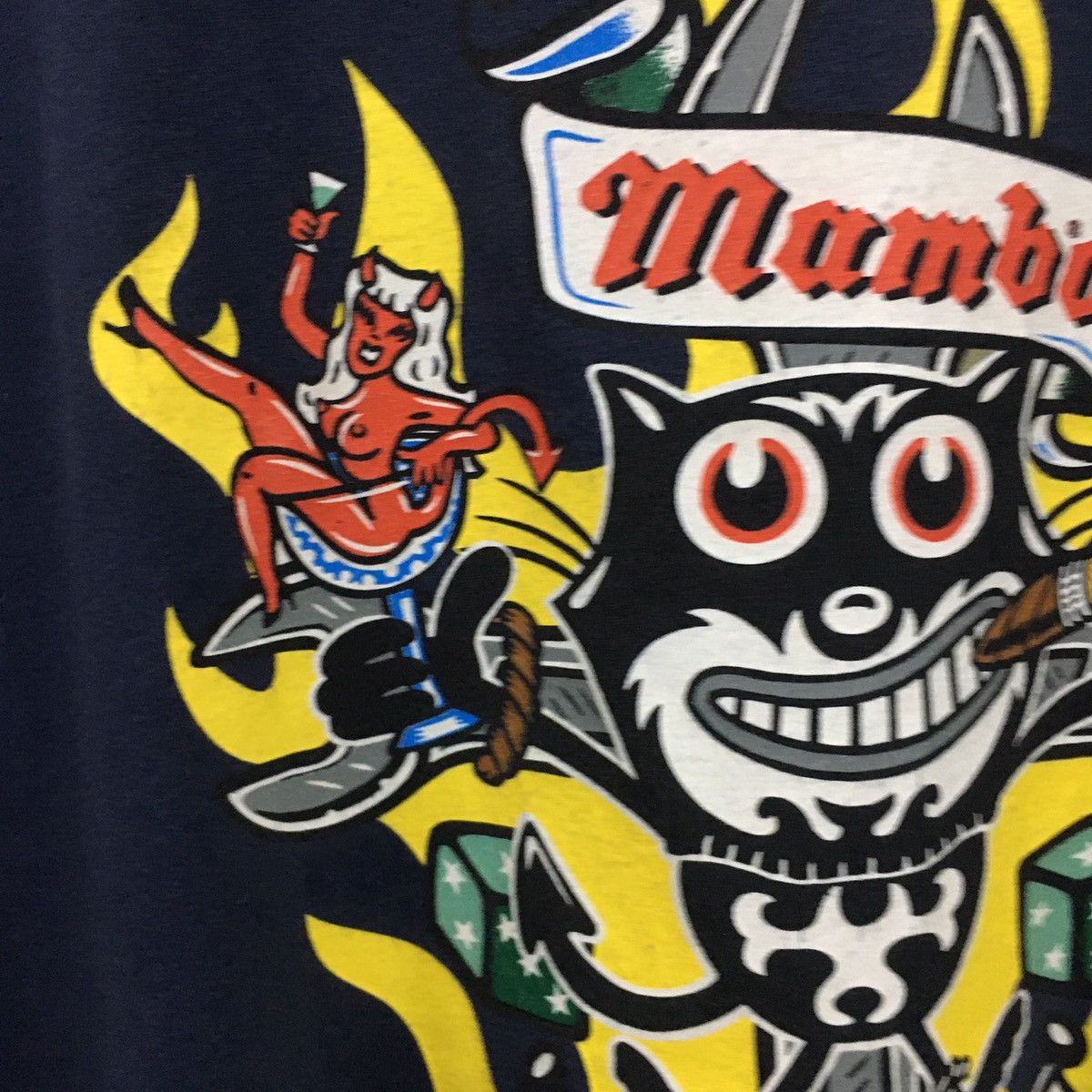 Mambo × Vintage Rare Vintage Mambo 13 Hoon Couture Big Printed Tshirt Size US L / EU 52-54 / 3 - 8 Thumbnail