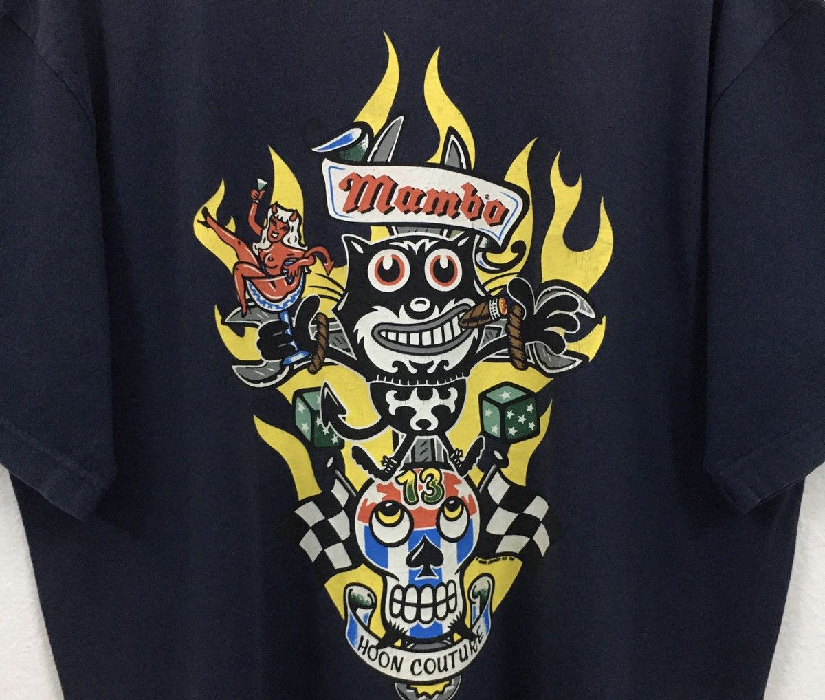Mambo × Vintage Rare Vintage Mambo 13 Hoon Couture Big Printed Tshirt Size US L / EU 52-54 / 3 - 7 Thumbnail