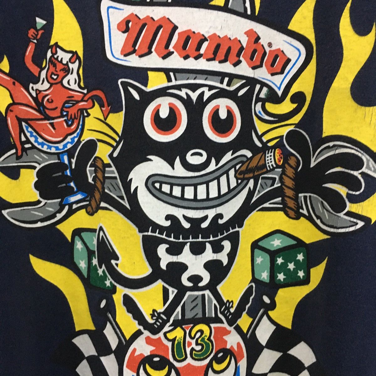 Mambo × Vintage Rare Vintage Mambo 13 Hoon Couture Big Printed Tshirt Size US L / EU 52-54 / 3 - 9 Thumbnail