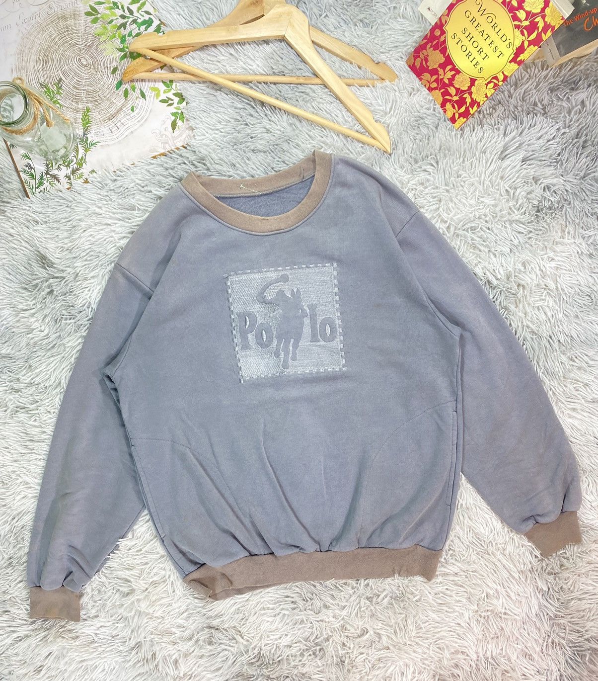 Vintage Vintage Polo Big Logo Dark Grey Sweatshirt Size L Size US L / EU 52-54 / 3 - 1 Thumbnail