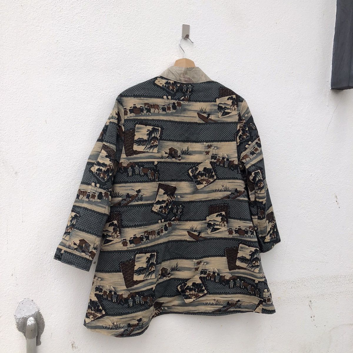 Japanese Brand VINTAGE JAPANESE TRADITIONAL RARE PRINTED BUTTON JACKET Size US M / EU 48-50 / 2 - 14 Thumbnail