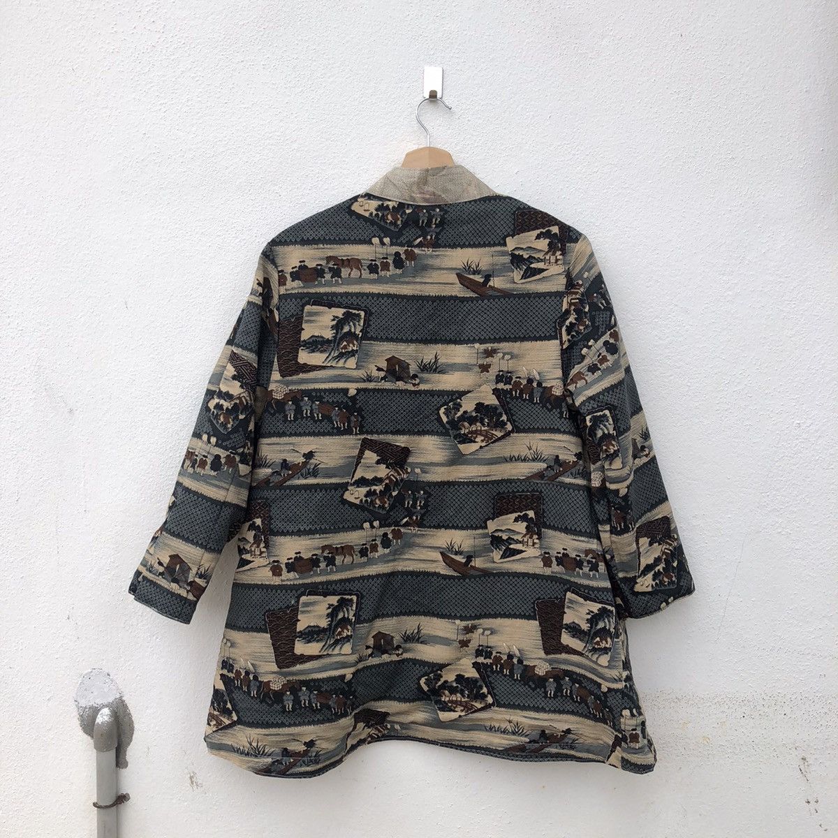 Japanese Brand VINTAGE JAPANESE TRADITIONAL RARE PRINTED BUTTON JACKET Size US M / EU 48-50 / 2 - 13 Thumbnail