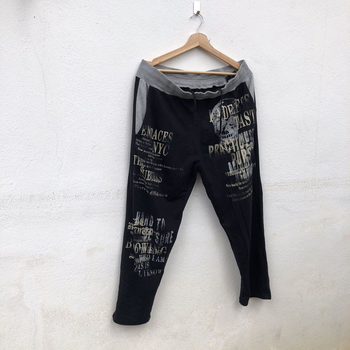 Japanese Brand SWEATPANTS PHOSOUIA FULL PRINT PUNK DESIGN Size US 38 / EU 54 - 2 Thumbnail