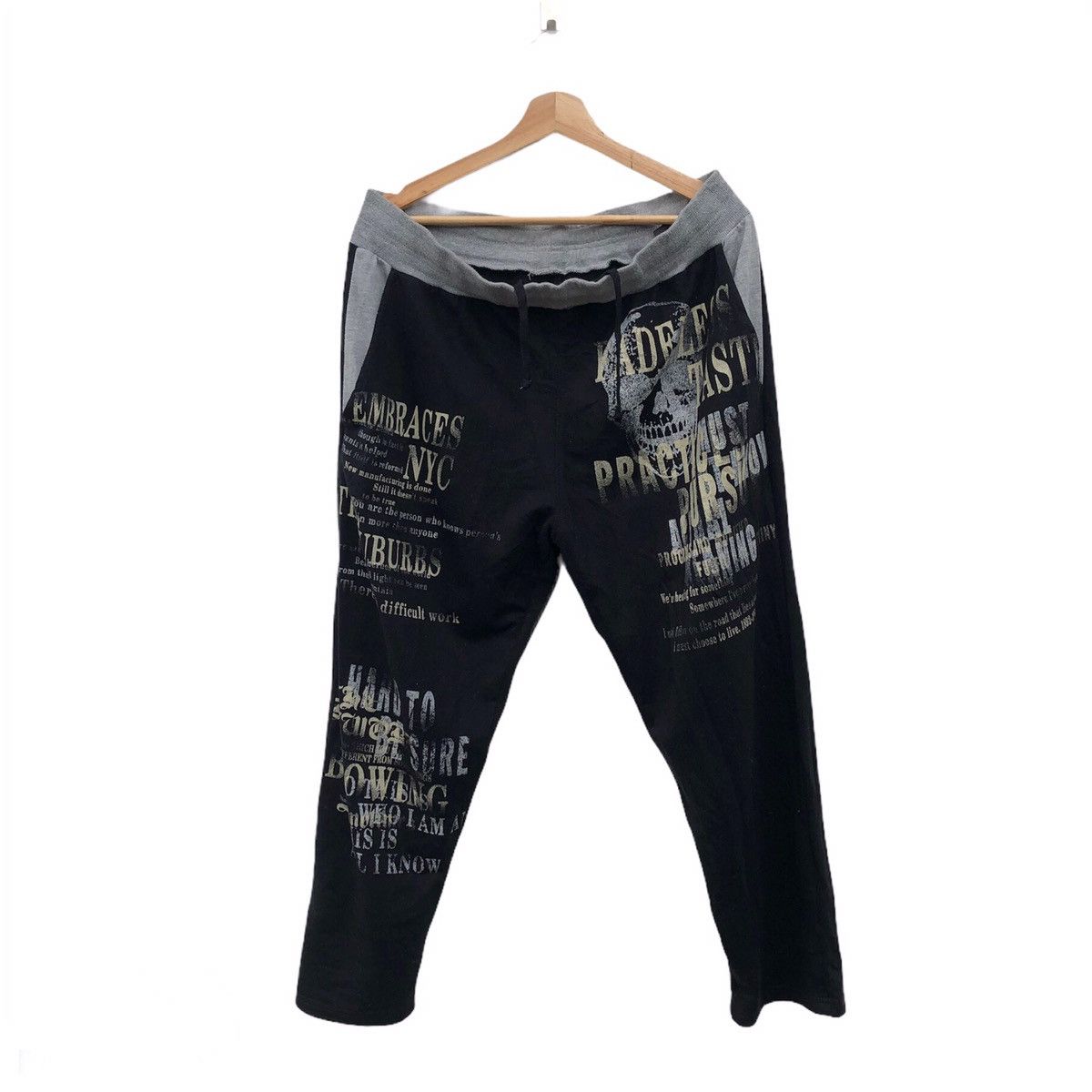 Japanese Brand SWEATPANTS PHOSOUIA FULL PRINT PUNK DESIGN Size US 38 / EU 54 - 1 Thumbnail