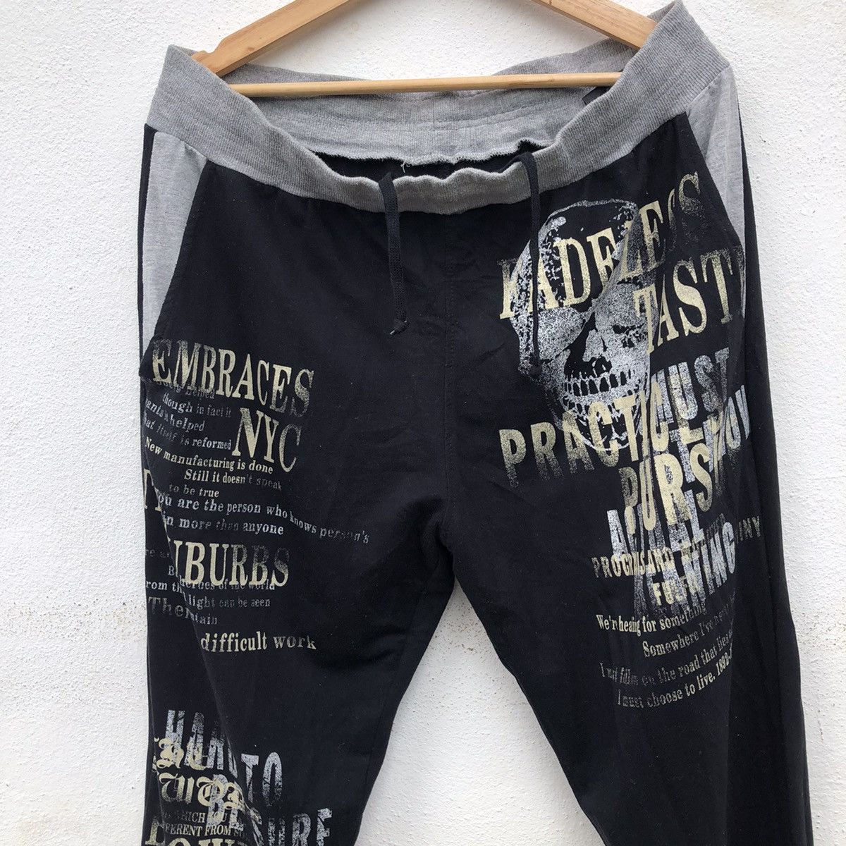 Japanese Brand SWEATPANTS PHOSOUIA FULL PRINT PUNK DESIGN Size US 38 / EU 54 - 3 Thumbnail