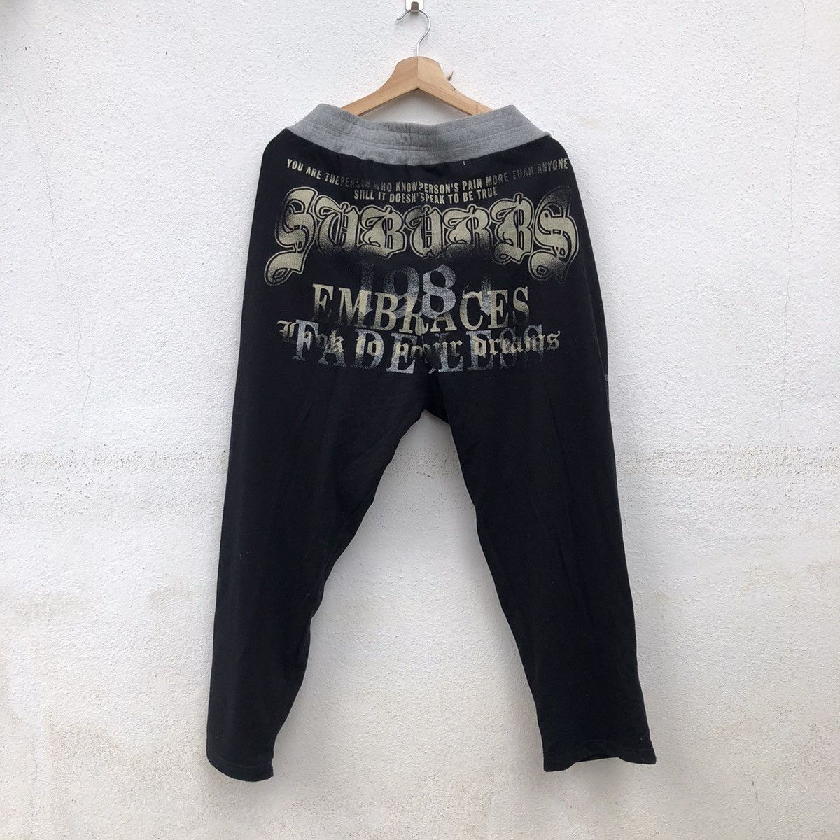 Japanese Brand SWEATPANTS PHOSOUIA FULL PRINT PUNK DESIGN Size US 38 / EU 54 - 7 Thumbnail