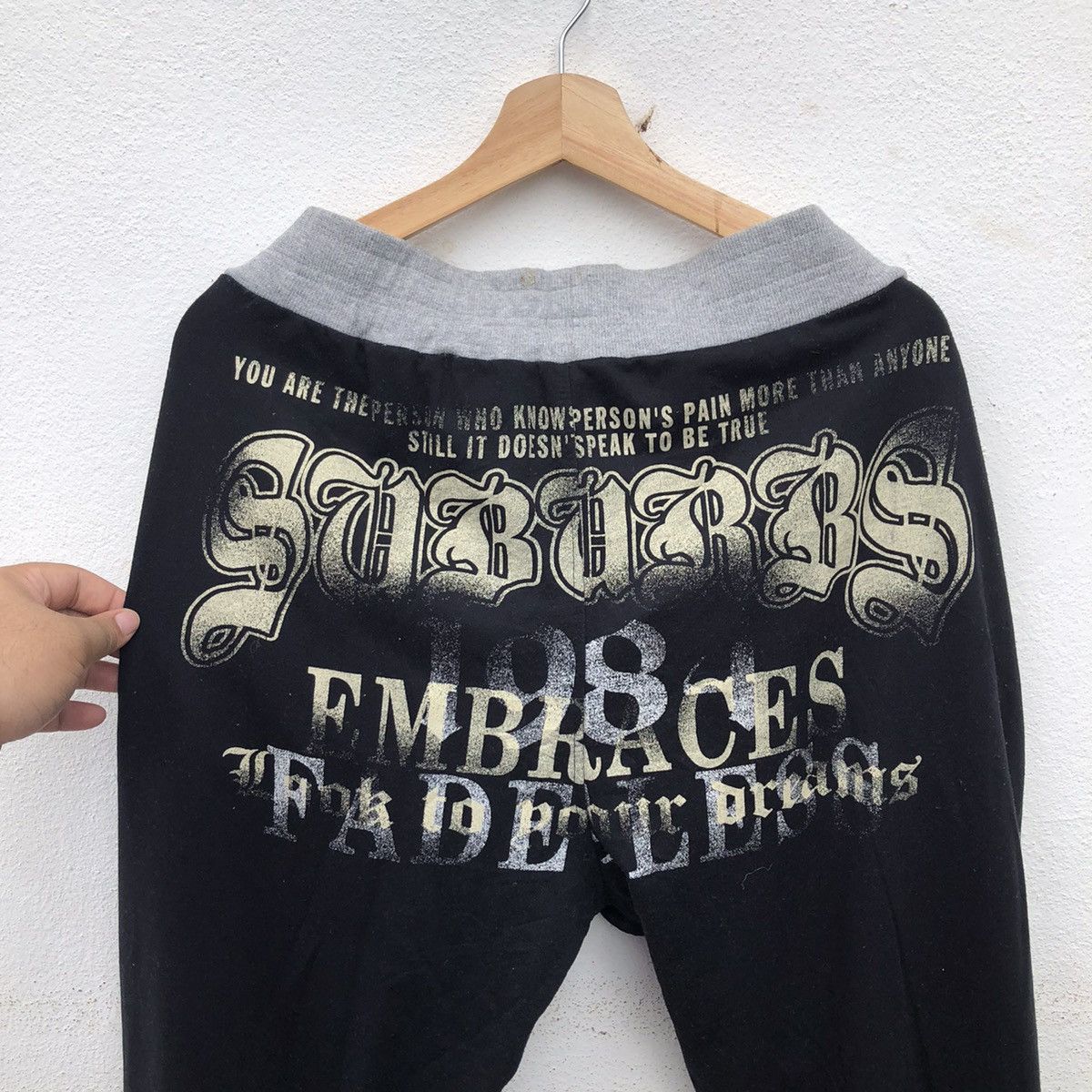 Japanese Brand SWEATPANTS PHOSOUIA FULL PRINT PUNK DESIGN Size US 38 / EU 54 - 8 Thumbnail