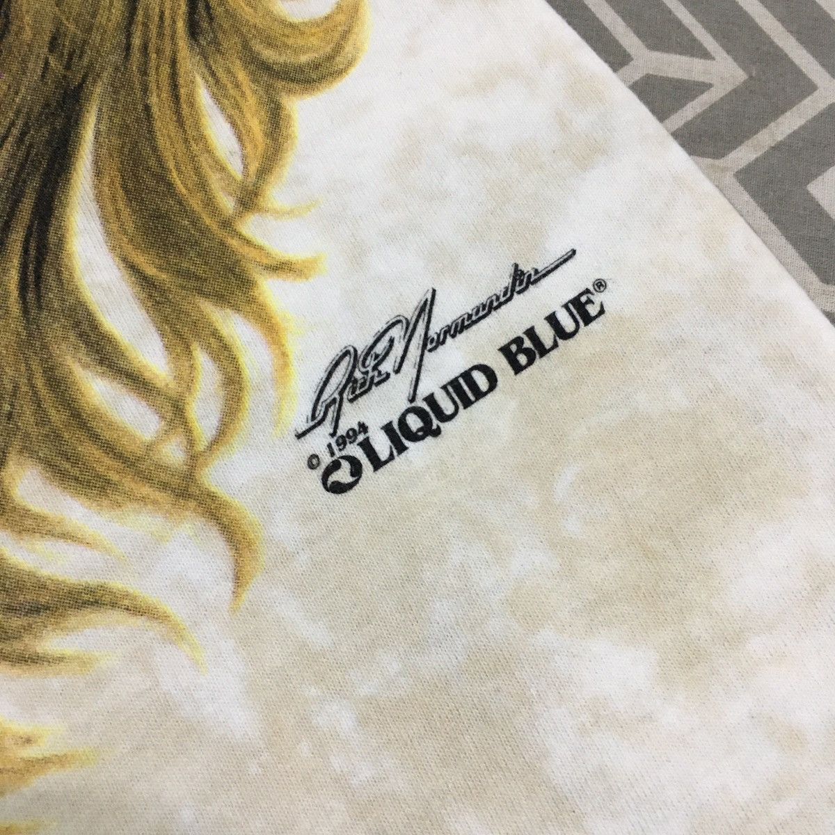 Habitat × Liquid Blue × Vintage Rare Vintage 1994 Lion Liquid Blue Fullprint Tshirt Size US XL / EU 56 / 4 - 7 Thumbnail