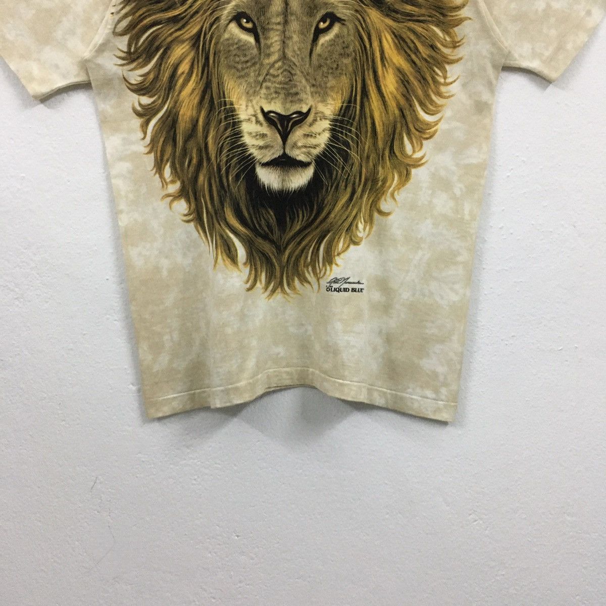 Habitat × Liquid Blue × Vintage Rare Vintage 1994 Lion Liquid Blue Fullprint Tshirt Size US XL / EU 56 / 4 - 14 Thumbnail