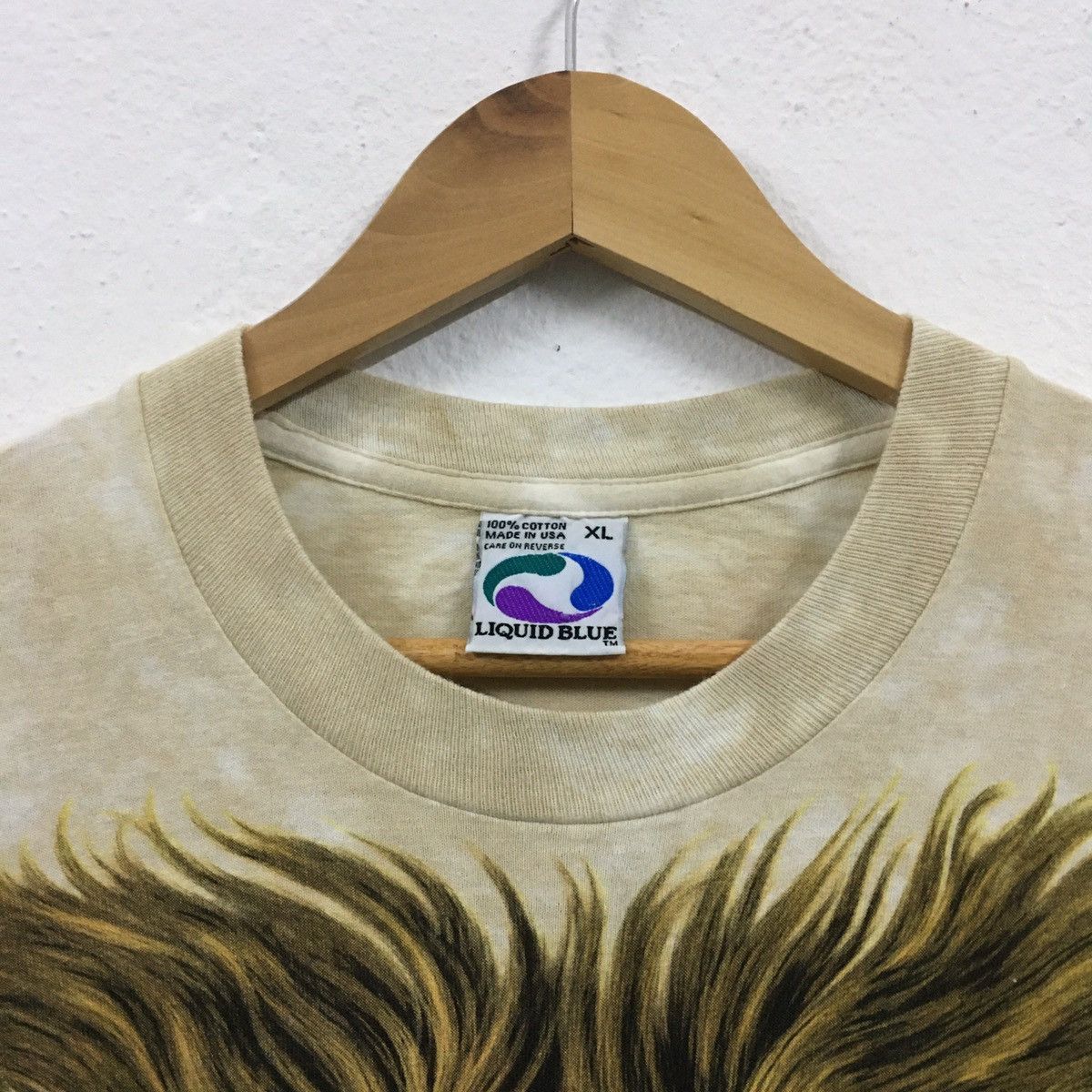 Habitat × Liquid Blue × Vintage Rare Vintage 1994 Lion Liquid Blue Fullprint Tshirt Size US XL / EU 56 / 4 - 15 Thumbnail
