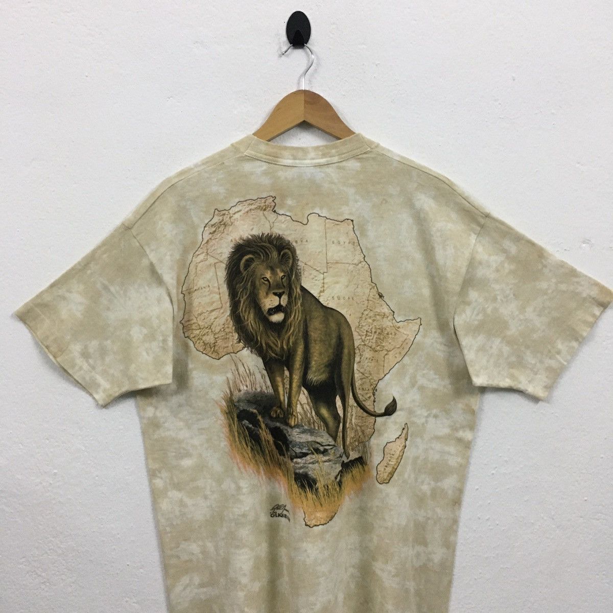 Habitat × Liquid Blue × Vintage Rare Vintage 1994 Lion Liquid Blue Fullprint Tshirt Size US XL / EU 56 / 4 - 12 Thumbnail