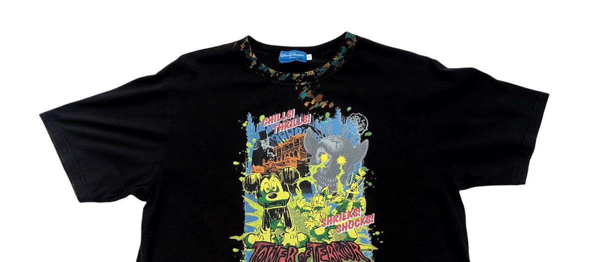 Disney 🔥Vintage 90’s Tower of Terror Glow in The Dark T-shirt🔥 Size US L / EU 52-54 / 3 - 3 Thumbnail