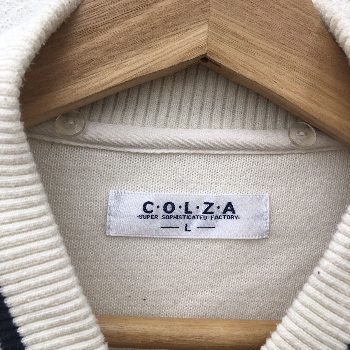 Japanese Brand COLZA VINTAGE VARSITY JACKET BIG LOGO Size US L / EU 52-54 / 3 - 7 Thumbnail