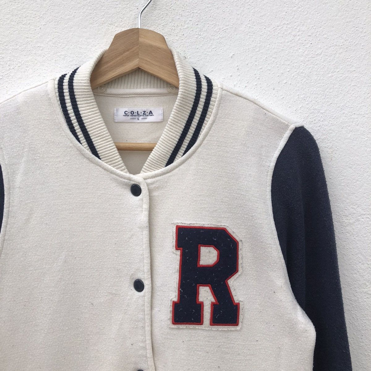 Japanese Brand COLZA VINTAGE VARSITY JACKET BIG LOGO Size US L / EU 52-54 / 3 - 3 Thumbnail