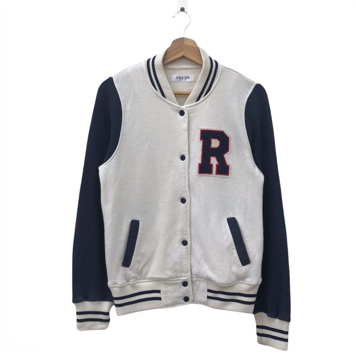 Japanese Brand COLZA VINTAGE VARSITY JACKET BIG LOGO Size US L / EU 52-54 / 3 - 1 Thumbnail