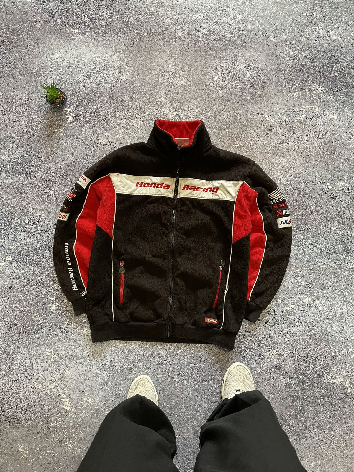 Honda × Racing × Vintage Vintage Racing Fleeced Jacket Honda Formula ...