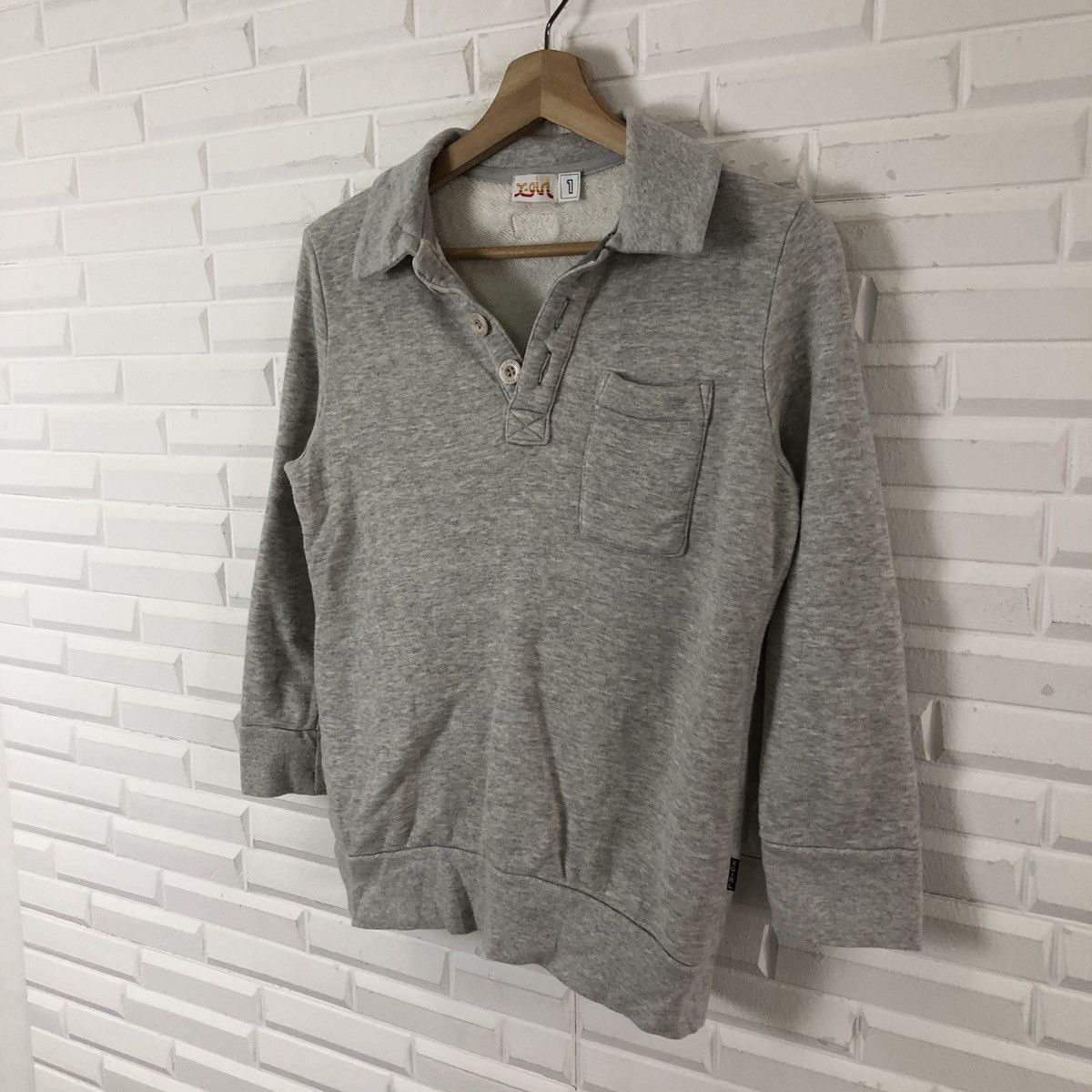 Japanese Brand X GIRL COLLAR SWEATSHIRT COLLAGE RILEX STYLE Size US S / EU 44-46 / 1 - 2 Thumbnail
